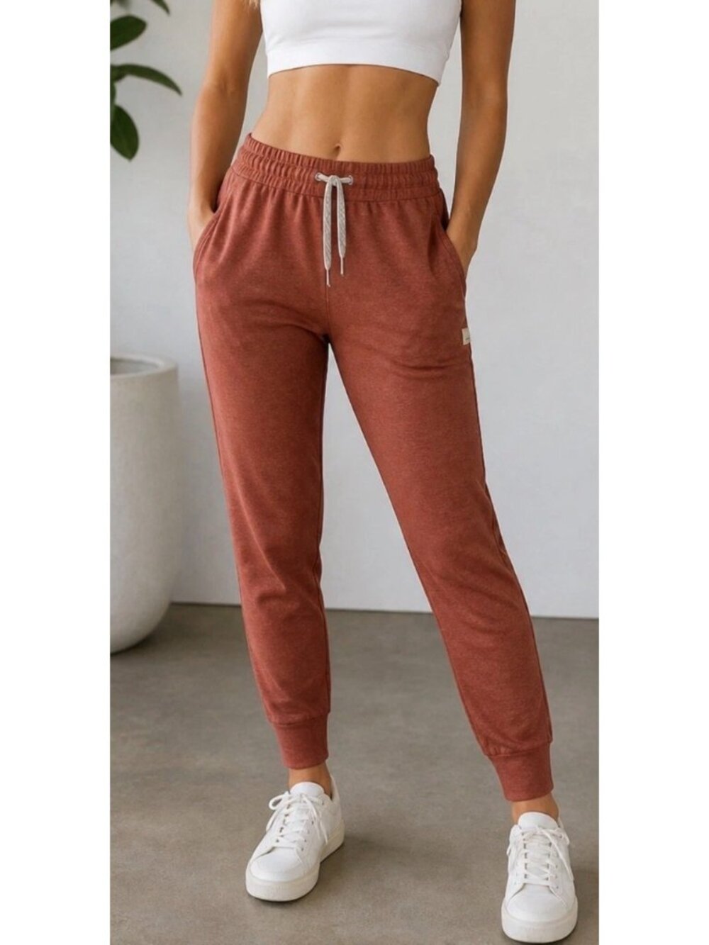 Vuori Performance Joggers Womens XS Pink Drawstring Waist Outdoor Cozy Gorpcore